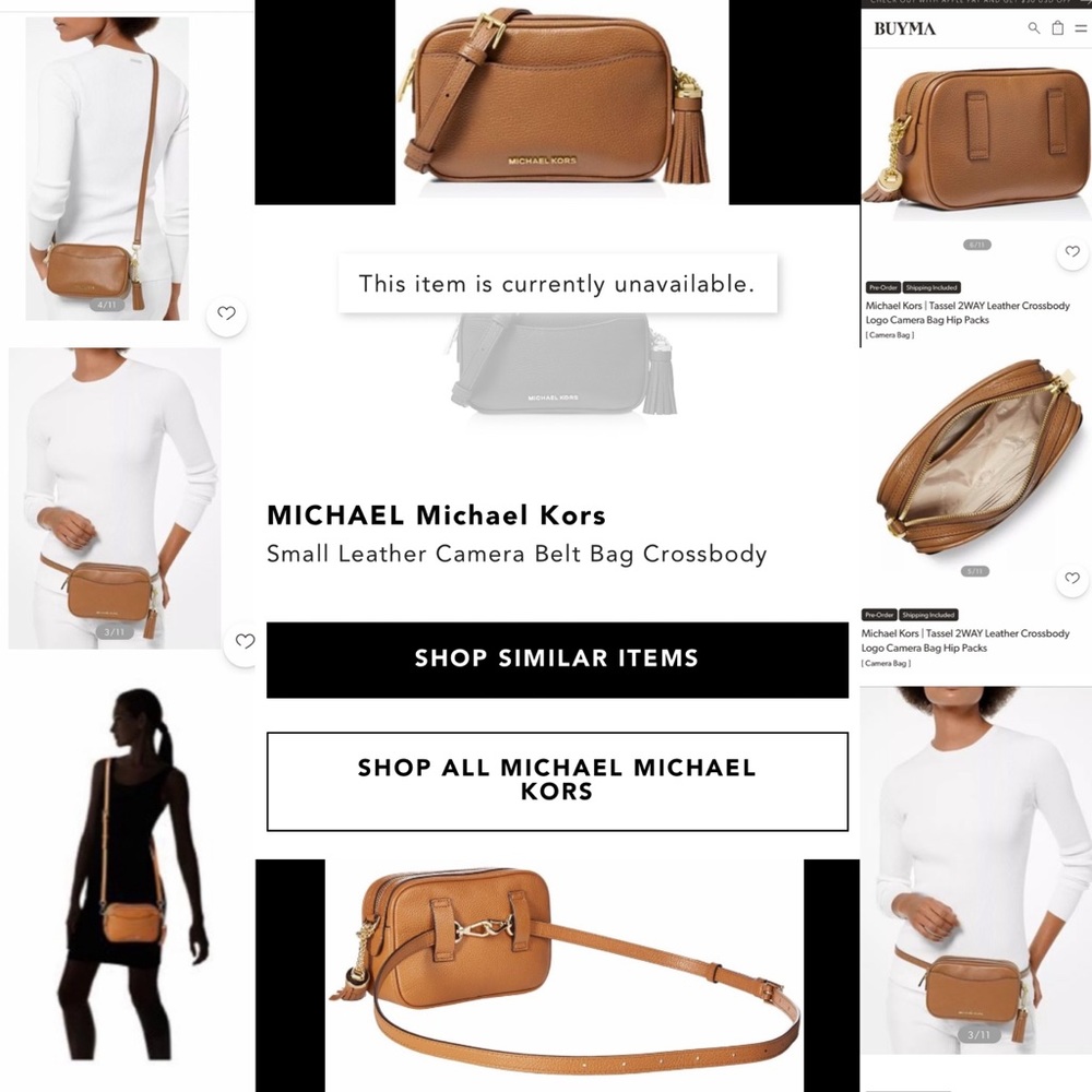NEW! Michael Kors Small Camera Belt Bag Crossbody! - Picture 10 of 14